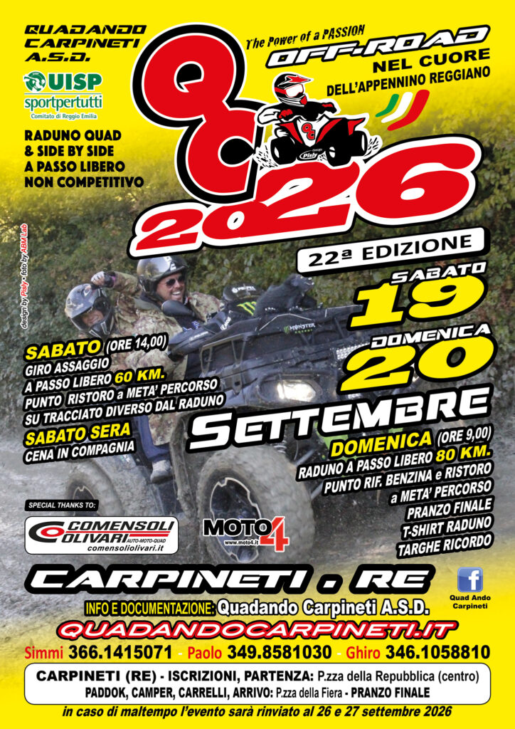 raduno quad carpineti 2026