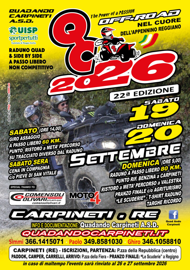 raduno quad carpineti 2026